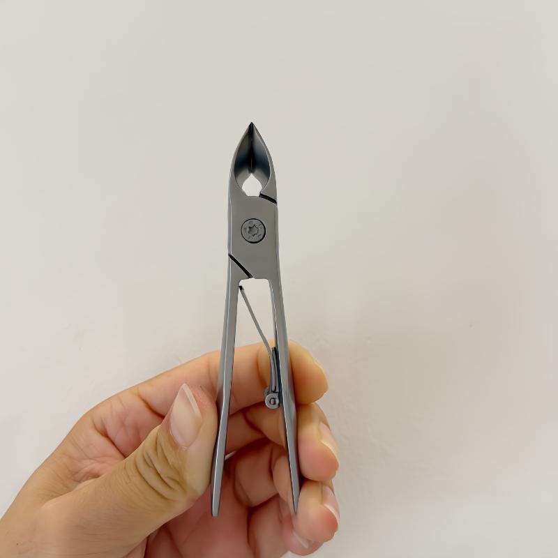 Durable Stainless Steel Cuticle Nipper Anti-Corrosion Trimmer for Ingrown Thick Toenails Fingernails Pedicure Use