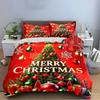 Merry Christmas Winter Scene Bedding set (1 duvet cover, 2 pillowcases, duvet not included)
