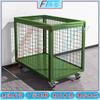 Military Green Mobile Mesh Storage Crate
