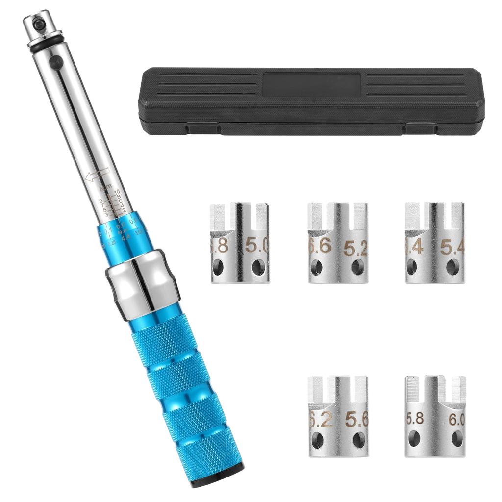 Spoke Torque Wrench Reliable Steel Torque Wrench Set Portable 2-10 NM Spoke Tightening Torque Tool for Motorcycle Bike