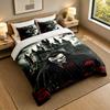 3Pcs Bedding SetDracula Soft Bed Sheet and Two Pillowcases Home Bedroom Decor