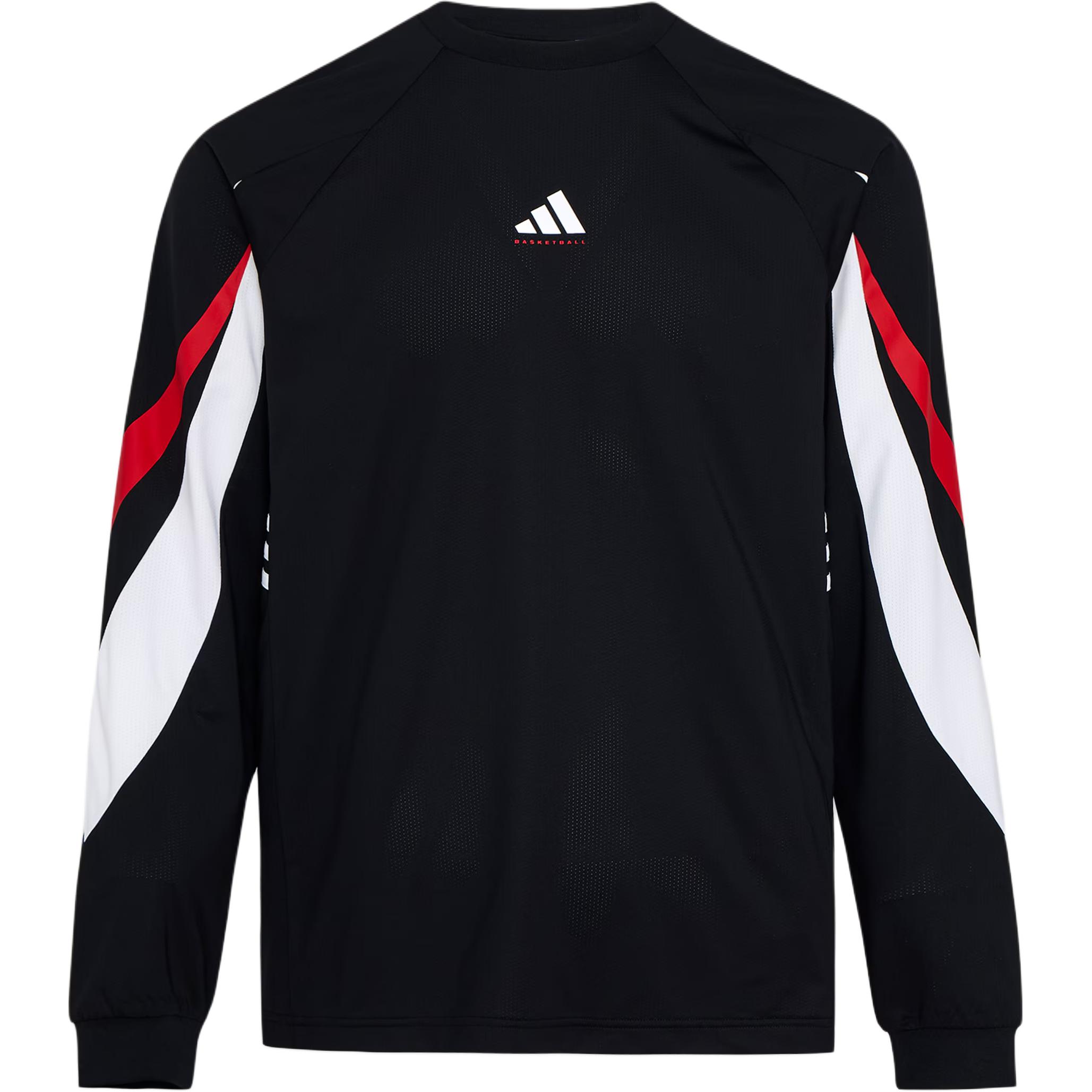 Adidas Basketball Pullover Sports Round Neck Long Sleeve Quick Dry T-Shirt Men Tops IA8935 S