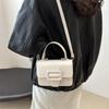 Fashionable Small Square Bag For Women Versatile Shoulder Crossbody Bag In Black