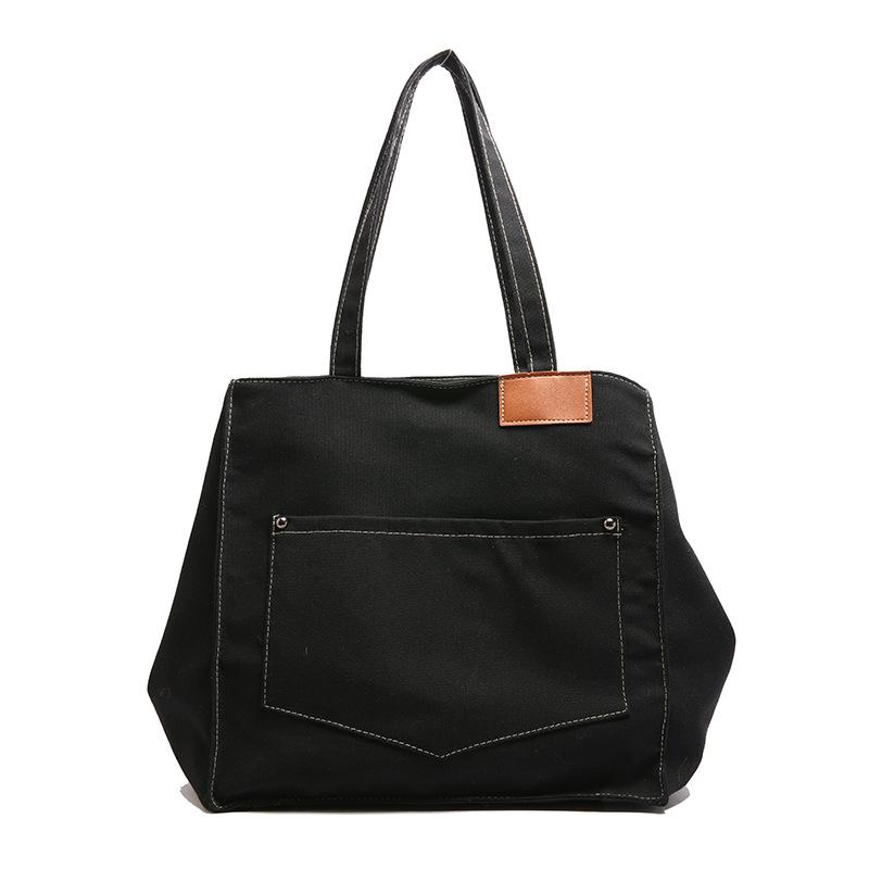 Casual and Simple Commuting Tote Bag Versatile Student Class Single-shoulder Tote Bag