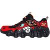 Scarpe Casual Basse da Ragazzo O-Saurus - Rapid-Dino in Rete, Atletiche, Comode, Antiscivolo, Resistenti, Sneaker per Bambini, Rosso 400119L-RDBK