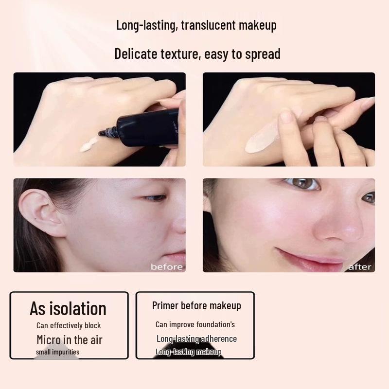 Japan 37ml Long Tube Moisturizing & Brightening Primer for Radiant, Hydrated Skin 37ml