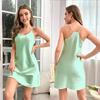 Sexy Nightgown Satin Home Clothes New Ice Silk Pajamas Women Summer Dress Suspenders