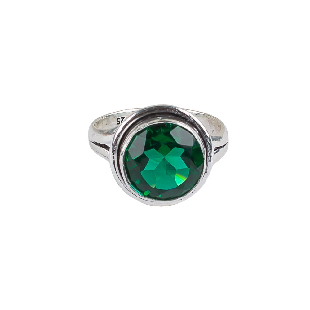 Kromdiopsid Ädelsten 925 Sterlingsilver Smycken Handgjord Unisex Ring Gåva RR-11-1