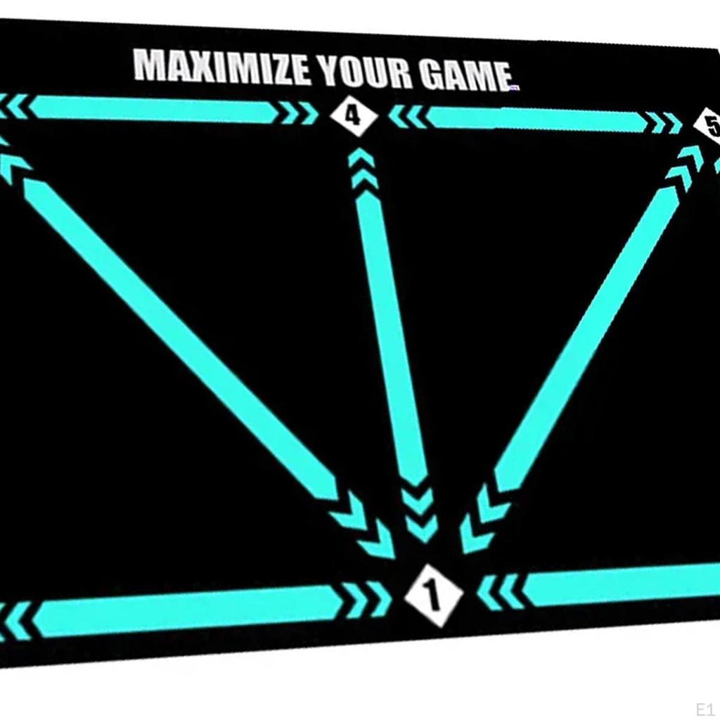 Fußball Schritt Ausbildung Matte Dribble Stille Sport Hilfs Requisiten Rutschfeste