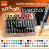 True Color Soft Tip Acrylic Watercolor Marker Pen for Kids - Ideal for Art, Journaling, and Doodling