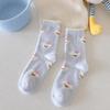 Weiche Acryl-Plüschsocken Wadenhoch Cartoon-Socken Niedliche Flauschsocken Für Damen