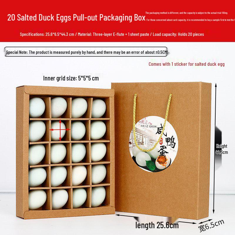 Universal Egg Packaging Box for 20, 30, 40, or 60 Quail, Duck, or Grass Eggs - Cardboard Gift Box
