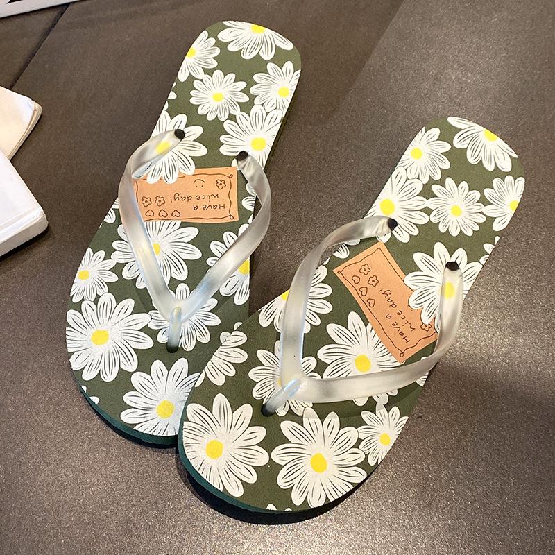 Summer Flip Flops Sandals Seaside Vacation And Leisure Slippers Non Slip Splint Girls Wear Outside The Beach