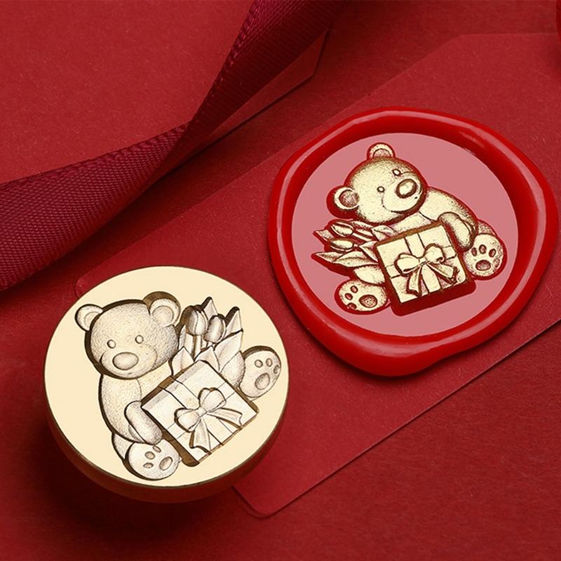 Präge Siegelwachs Stempelkopf Messing Siegelstempel Wachssiegel Stempelkopf Ersatz zum Versiegeln von Umschlägen oder Grußkarten