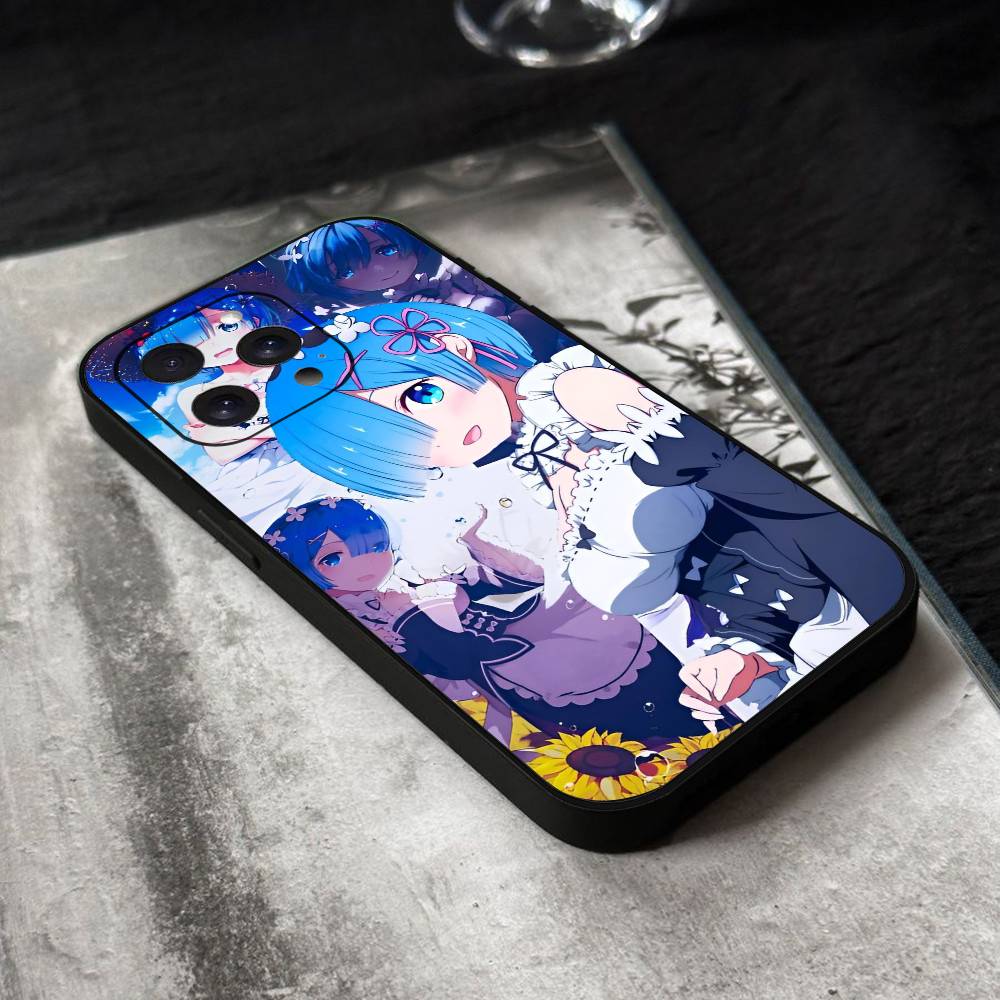 ReZero Rem Phone Case Silicone Soft For IPhone 17 Air 16 15 14 13 12 11 Plus Pro Max Plus