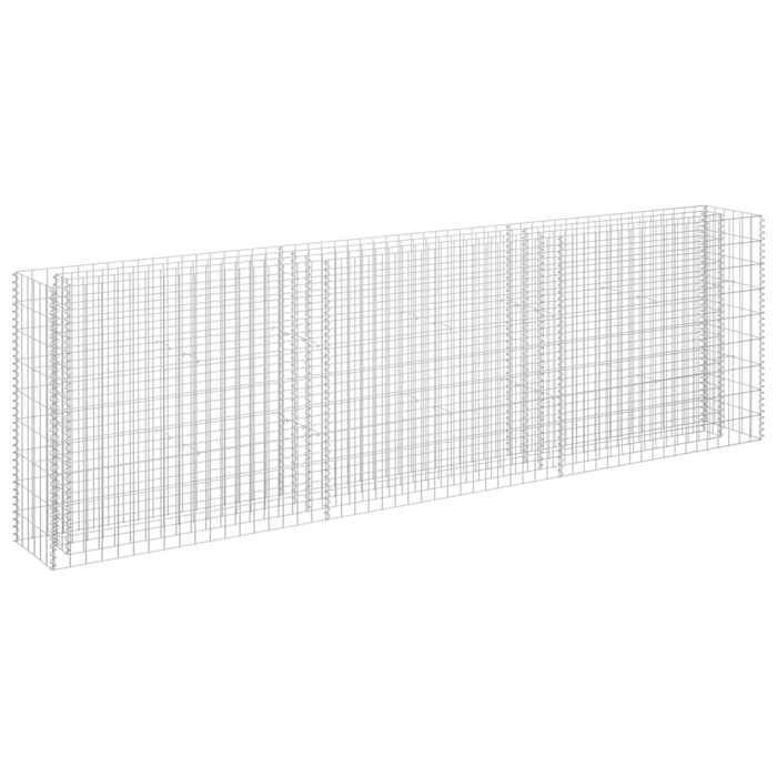VidaXL Lit surélevé à gabion Acier galvanisé 270x30x90 cm