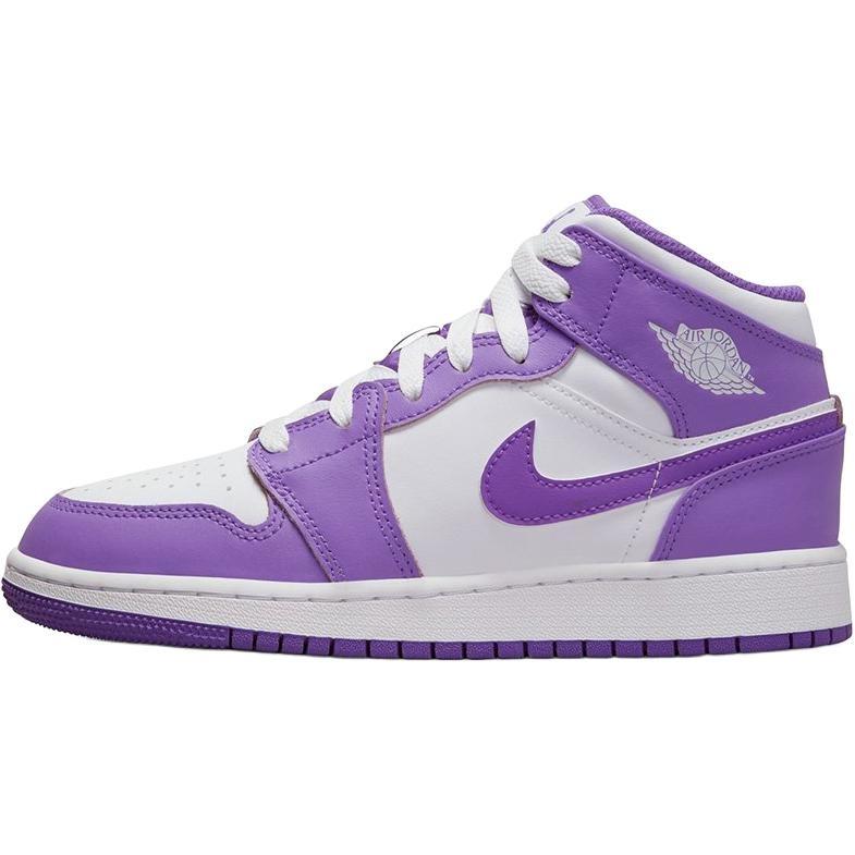 (GS) Air Jordan 1 Mid Purple Venom Kids DQ8423-511 EU 38