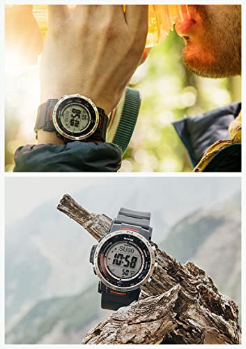 Casio náramkové hodinky Pro Trek Climber Line radio solar model vyrobený z bioplastu PRW-35-1AJF pánské černé.