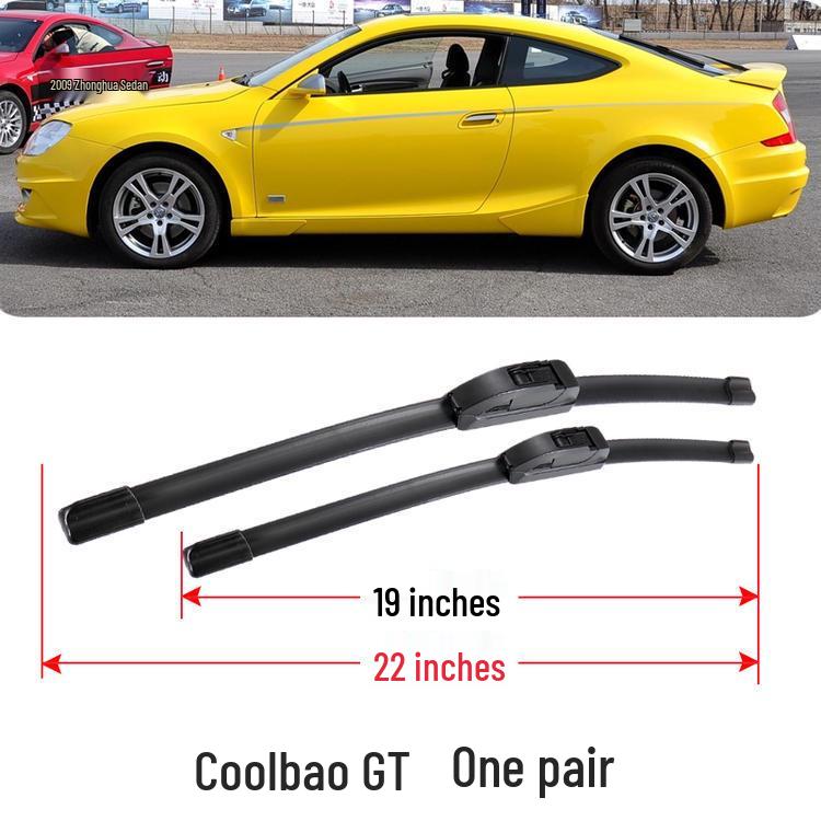 Compatible Zhonghua Huachen Coolbao GT 2007 Original Rubber Boneless Wiper Blade