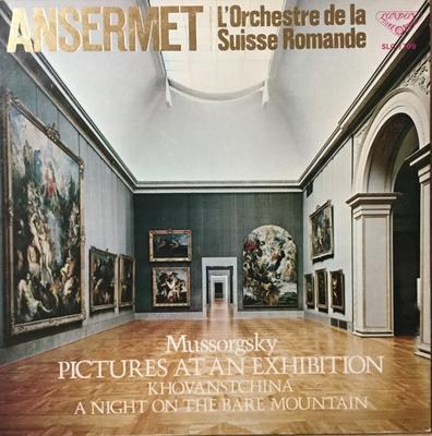 LP Record ANSERMET LORCHESTRE DE LA SUISSE Mussorgsky Pictures At An Exhibiti SLC1709 LONDON 1968 Japan Classical Used