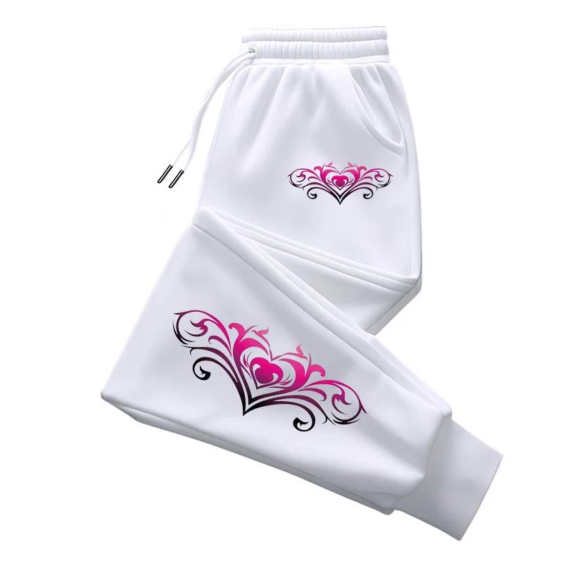 Quality Womens Sweatpants Fashion Printing Casual Street Pants Outdoors Jogging Sports Trousers Daily Office Home Woman Pants