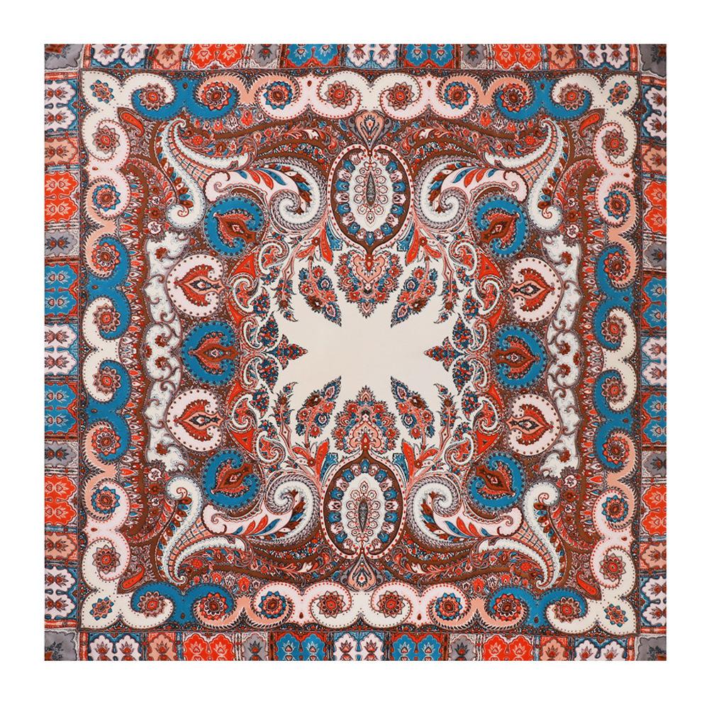 Women’s Headscarf – 90cm Square Satin Printed Scarf in Trendy, Versatile Colours