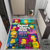 Tappeti Antiscivolo a Tema Mashup Simpsons Gta Vi - Arredamento per la Casa in Poliestere, Adatti per Camere da Letto, Soggiorni, Ingressi, Studi e Decorazioni