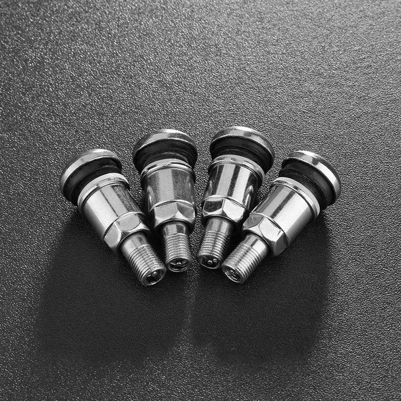 Duty Stainless Steel Accessories for Vehicles Motorcycles 4pcs Long lasting Metal Stems Quality Metal Valves Stems Heavy Valve Stems 1