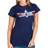 Top Gun Womens/Ladies Charlie Back Print Fitted T-Shirt