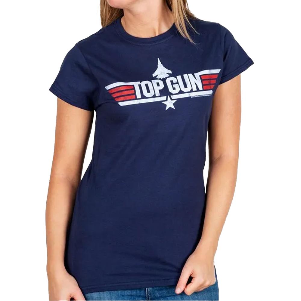 Top Gun Womens/Ladies Charlie Back Print Fitted T-Shirt