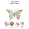 Holiday Decor Large Butterfly Ornament with Glitter Rhinestone Lightweight Plastic Pendant for Christmas For Tree Use