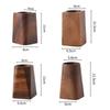 Vintage Wood Pen Holder Minimalist Large-capacity Pen Container Portable Desktop Stationery Storage Barrel For School Office