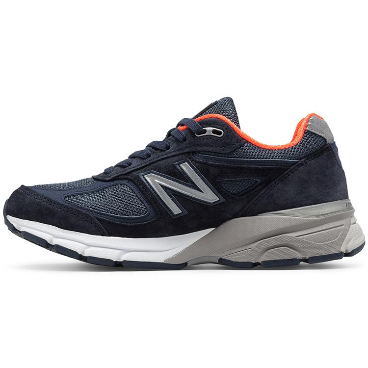 new New Balance 990v4 Made In Usa 'Navy Orange' Women's