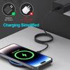 15W Circular Wireless Fast Charger with 1m Type-C Cable 35W Portable Desktop Charger