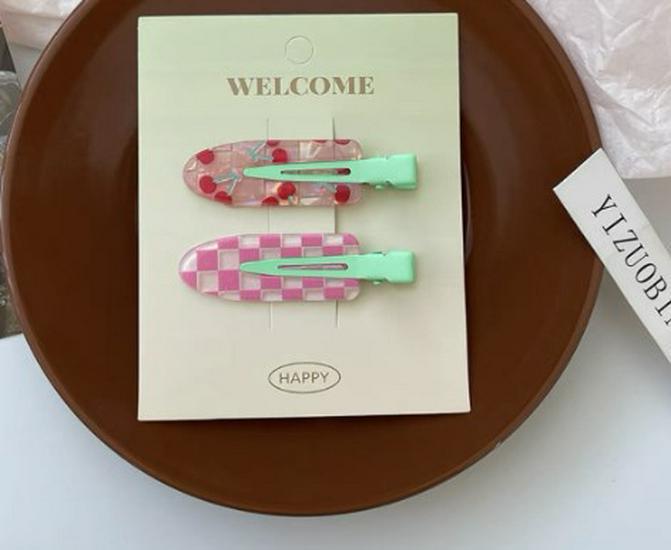 Süße & Niedliche Haarspange ohne Abdrücke: Damen Pony & Make-up Haarnadel.