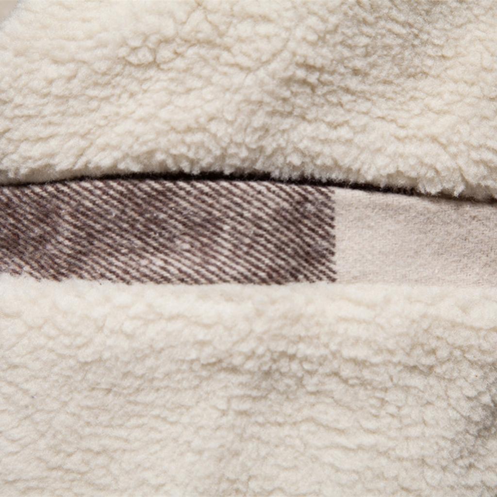 Męski Pasiasty Kraciasty Casualowy Luźny Zapinany Kardigan Koszula Kurtka z Kapturem z Długim Rękawem