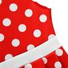 Dressy Daisy Baby Girls Polka Dot Fancy Dress, Halloween Costume, Birthday Party Outfit, Mouse Ears, Hair Hoop, Red, Ages 7-9
