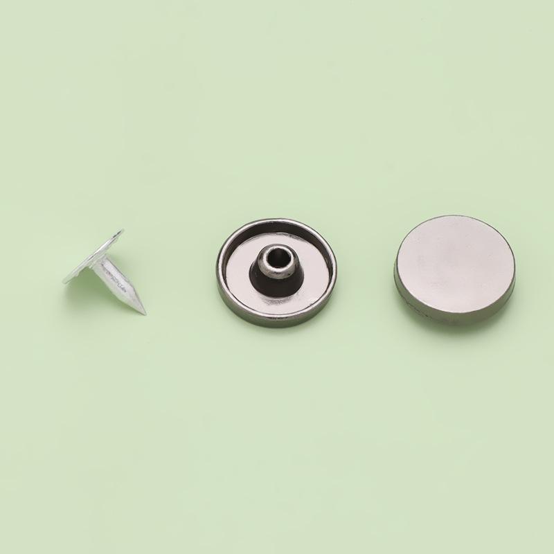 Alloy Flat Rivet Buttons for Clothes, Shoes, Bags, Hats - Round Stud Decorations