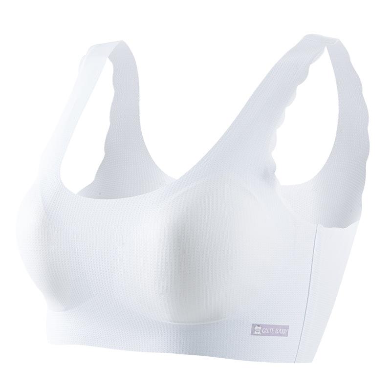 Girls Developmental Seamless Vest Style Training Bra Summer Thin Breathable Underwear