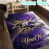 Custom Name football Ravens Logo  Rug, Office Rug, Chair Rug, Carpet for Living Rooms, Doormat Game Rug Home Decor Christmas Gifts