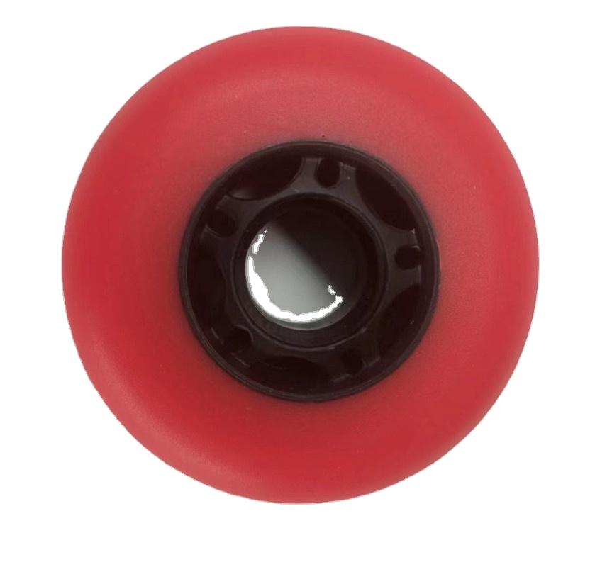 YSMLE Hot Sale 76MM Slalom Freestyle Wheels High Elastic PU Hockey Wheels for Inline Skate Wheels Can Be Customized with Logo