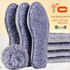 Winter Fleece-Lined Thickened Insoles with Soft Faux Rabbit Fur, Sweat-Absorbent, Odor-Resistant, Felt Cotton for Men's Warmth