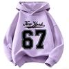 Fashionable Autumn Winter Long Sleeved Letter Number Printed Hoodie Comfortable Warm Pullover Sports Casual Children's Hoodie