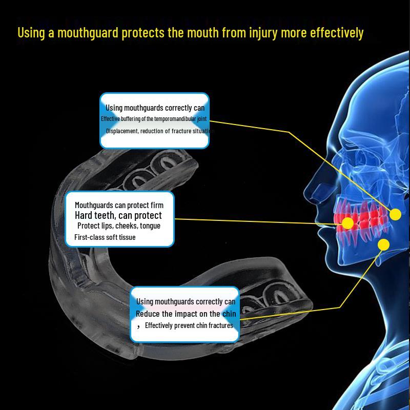 Protector bucal sportiv pentru bărbați pentru baschet, box, taekwondo și sanda - EVA termoplastic pentru protecție dentară sporită