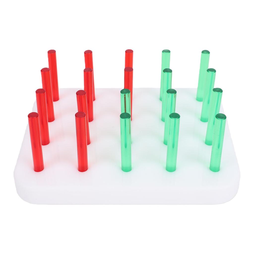 20 Hole Acrylic Pegboard for Finger Dexterity Training Fine Motor Skills Hand Eye Coordination Exercise Tool
