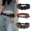 Spicy Girl Heart Rivet Leather Waist Chain - Versatile Trendy Belt for Women
