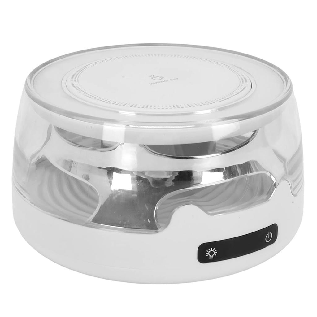 Mug Warmer 4 Heat Settings Beverage Heating Plate Electric Beverage Warmer with Night Light for Home Office White