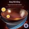 Traditional Nitrided Wrought Iron Non-Stick Wok