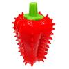 Tough Dog Toys for Small Medium Large Dogs Spiky Chili Chew Toy, Treat Dispenser Interactive Rubber Toy Teeth Cleaning, Mental Stimulation