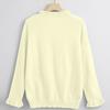 Women's Solid Color Long Sleeved Ruffled Women's Knitted Sweater Cardigan Top